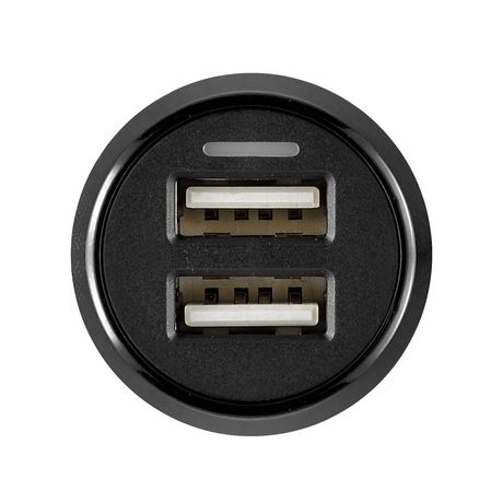 Chargeur USB double  noir