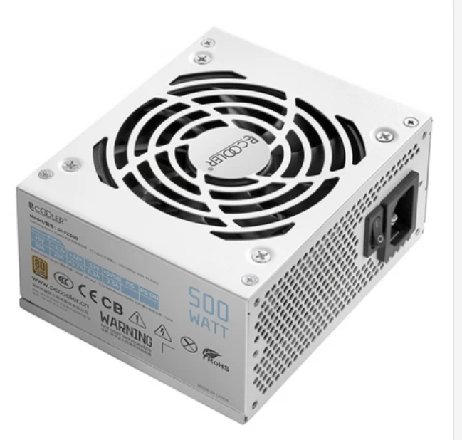Pccooler GI-FX500 Rated 500W Bronze Certification SFX ITX Power Supply Support 3060 Graphics Card